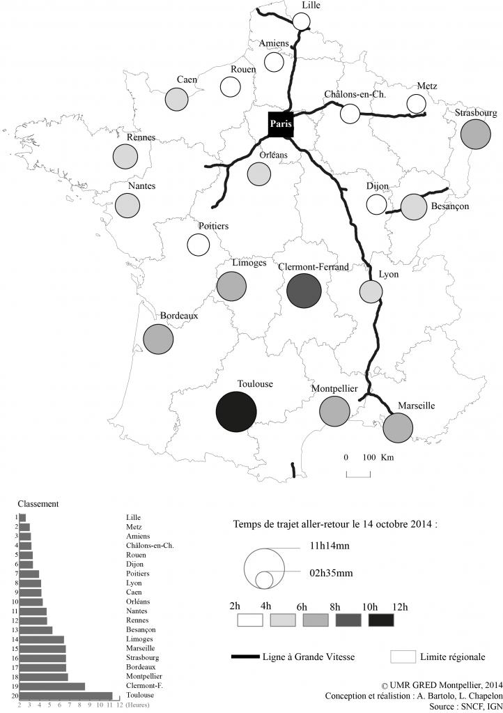 Temps de trajets AR entre Paris et les préfectures de région